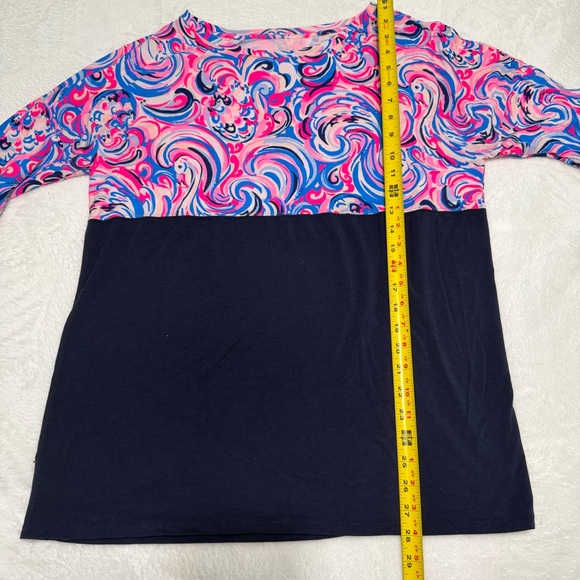 Lilly Pulitzer Finn Top in Raz Berry Flamingoals - Picture 4 of 5